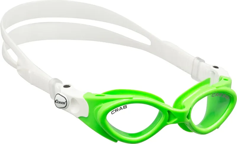 Cressi Crab Kid Swim Goggle Lime/White