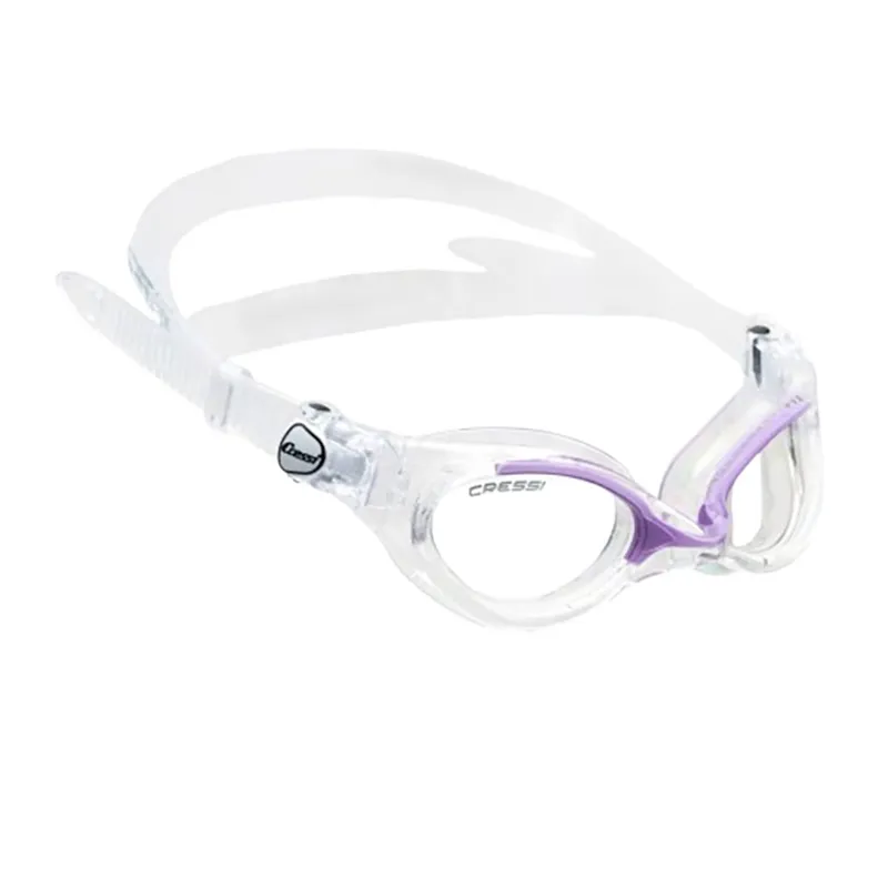 Cressi Flash Lady Compact Swim Goggle Clear/Clear Lilac