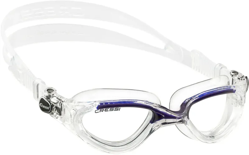 Cressi Flash Swim Goggle Clear/Frame Clear Blue