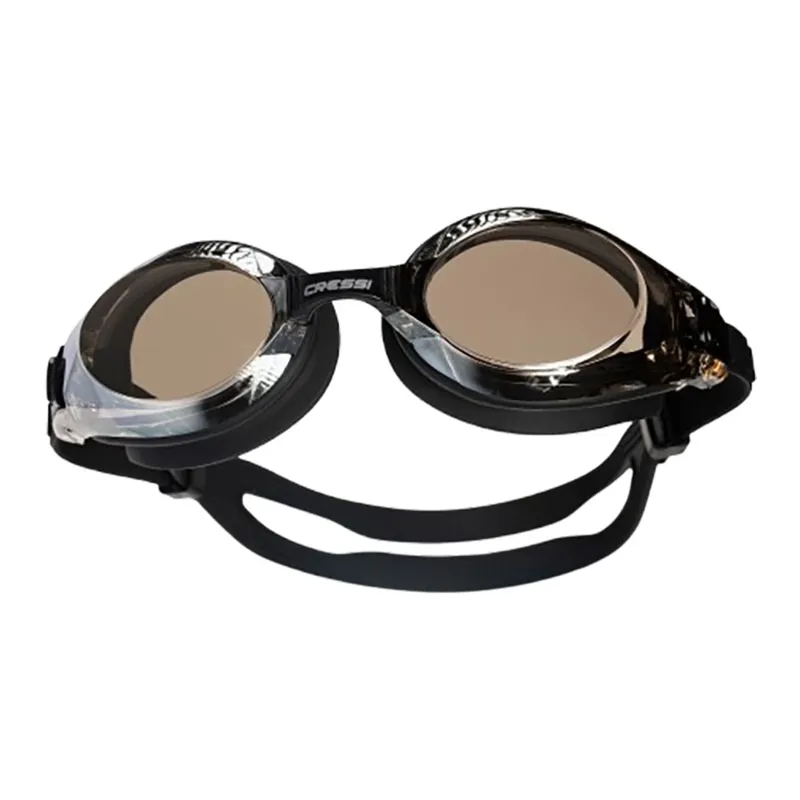Cressi Nuoto 3.0 Swim Goggle Black/Black Mirrored Lens-1