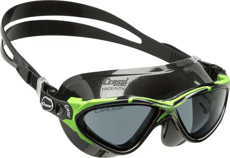 Cressi Planet Swim Goggles Black Frame/Lime/Black