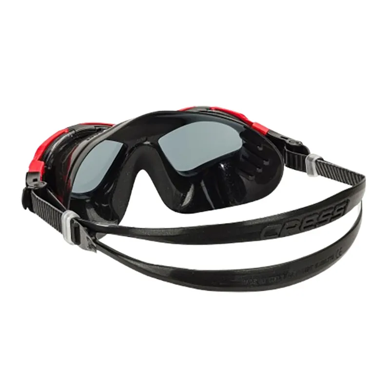 Cressi Planet Swim Goggles Black Frame/Red/Smoked Lens-3