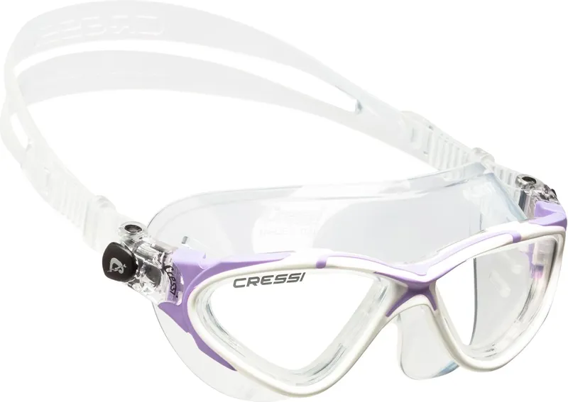 Cressi Planet Swim Goggles Clear Frame/White/Lilac