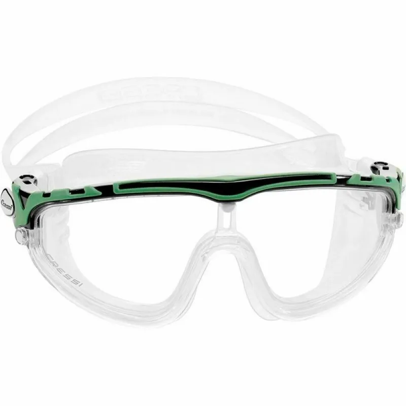Cressi Skylight Swim Goggles Clear/Frame Black Lime