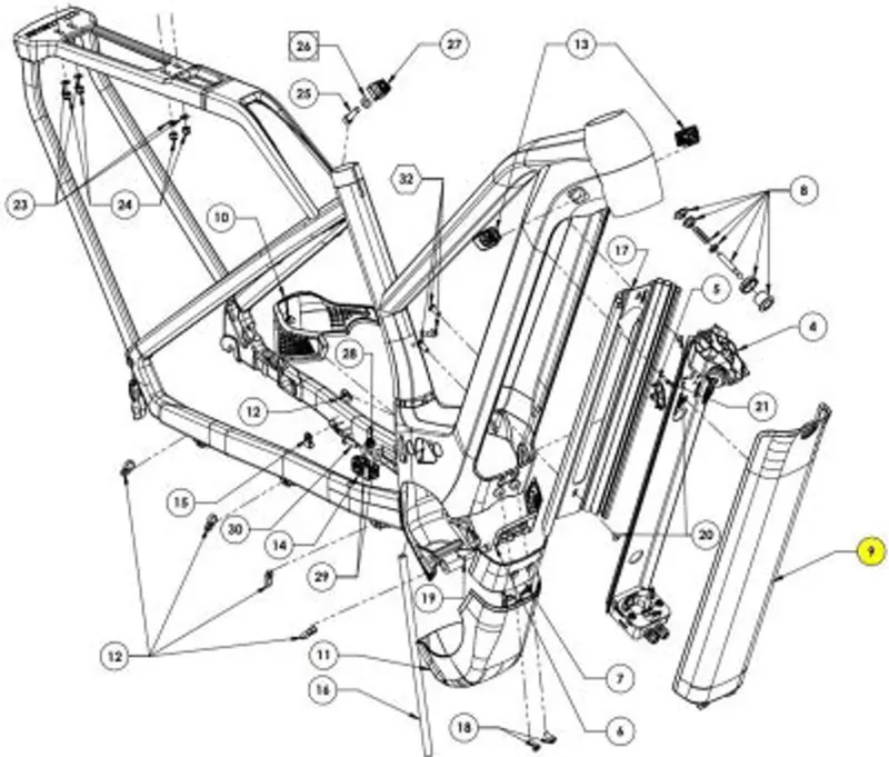 Cube Battery Cover Kathmandu One Easy Entry Black One Size-6