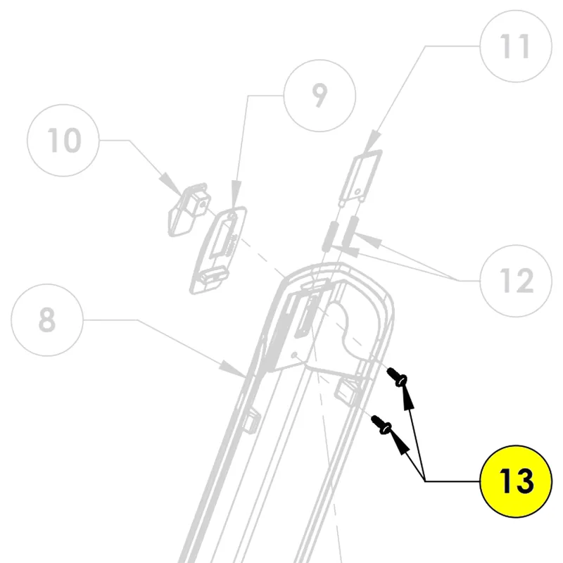 Cube Battery Cover Shift Lock Screw 21- 07453 Black One Size-1