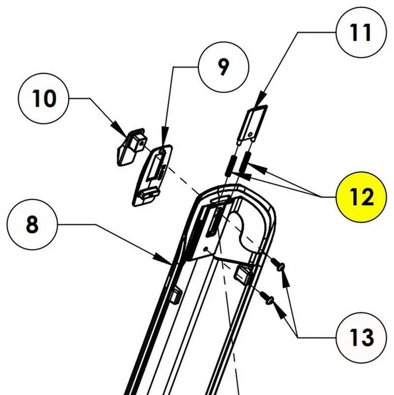 Cube Battery Cover Shift Lock Spring 21- 07452 Black One Size-1