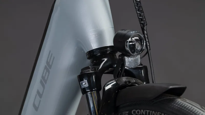 Cube Supreme Hybrid Comfort One 600 eHybrid Bike in Fog Grey-7