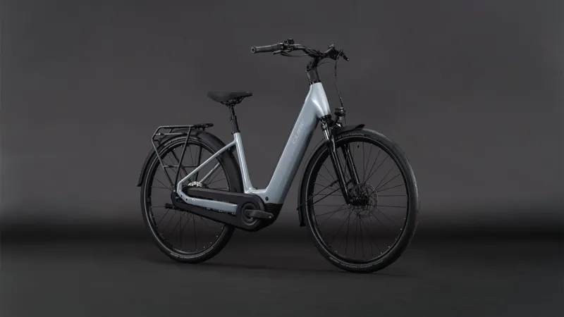 Cube Supreme Hybrid Comfort One 600 eHybrid Bike in Fog Grey-1