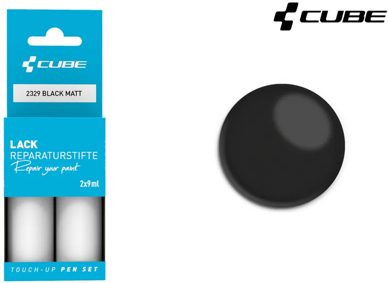 Cube Touch Up Paint Pen Set Black Matt 2329 30ml