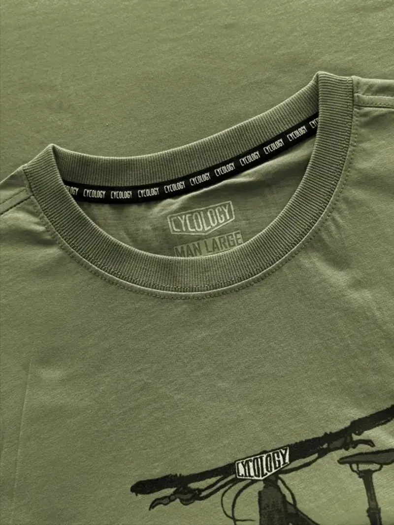 Cycology Berm Baby Berm Men's T-Shirt Khaki-3