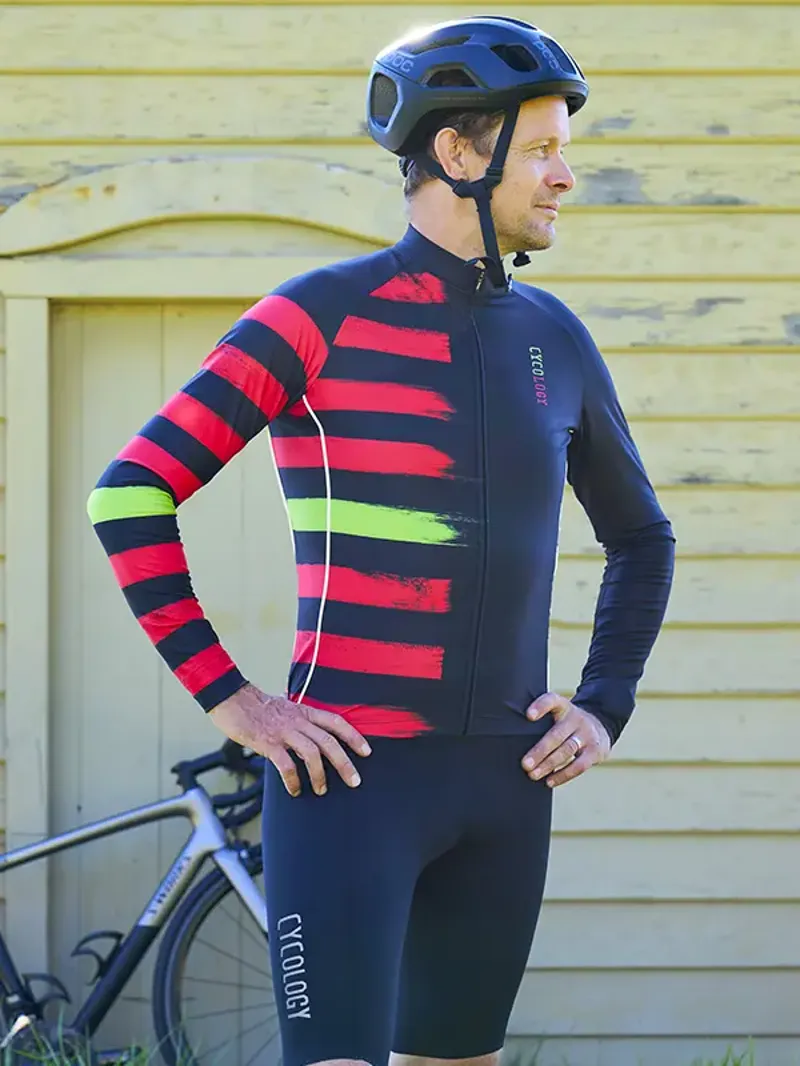 Cycology Red Zone Men's Winter Long Sleeve Jersey-4