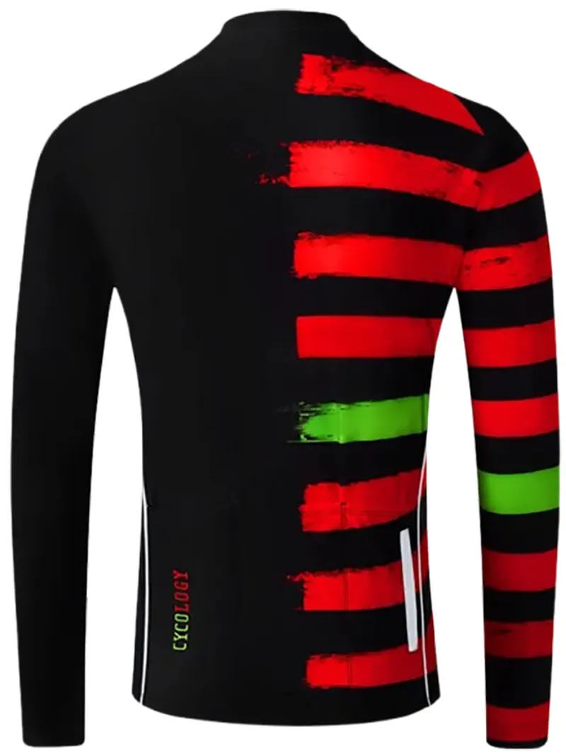 Cycology Red Zone Men's Winter Long Sleeve Jersey-1