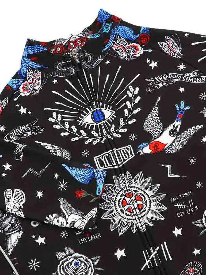 Cycology Tattoo Men's Winter Long Sleeve Jersey-2
