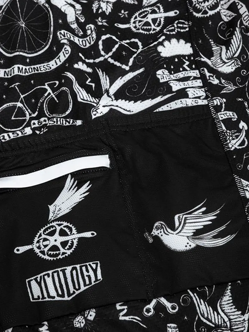 Cycology Velo Tattoo Men's Classic Jersey Black-3