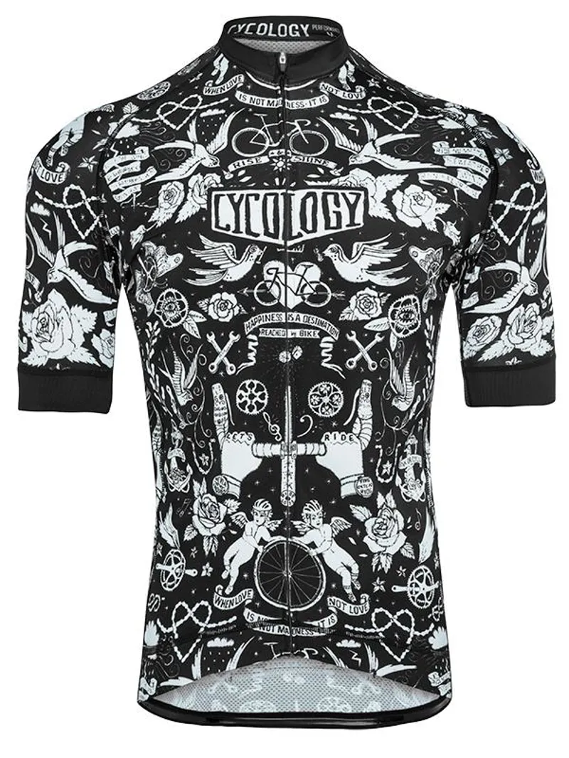 Cycology Velo Tattoo Men's Classic Jersey Black