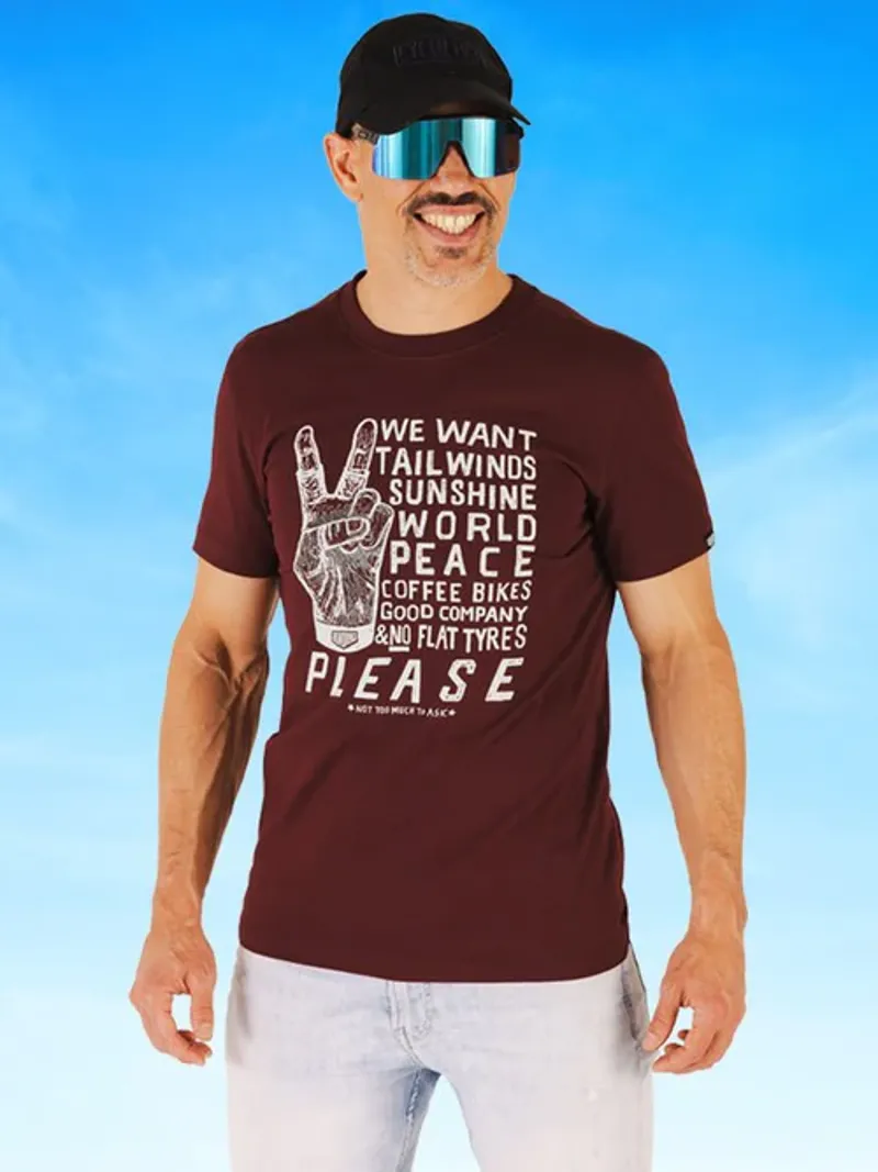 Cycology What do we Want Men's T-Shirt Red-5