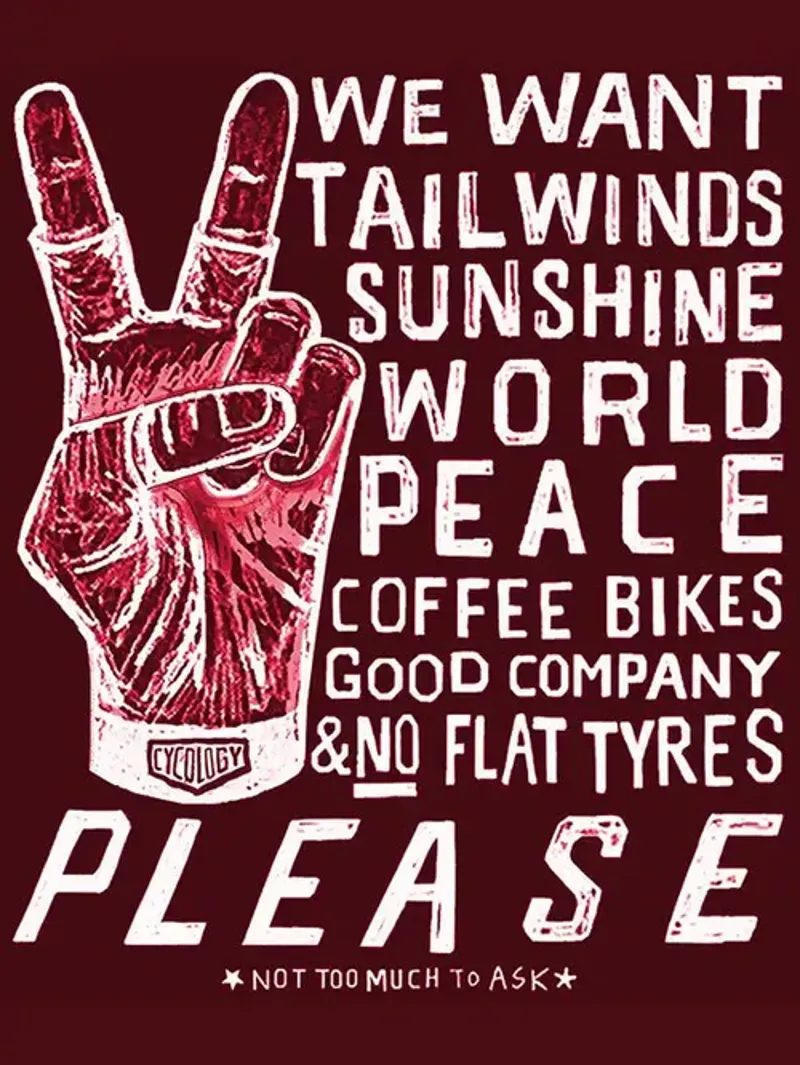 Cycology What do we Want Men's T-Shirt Red-2