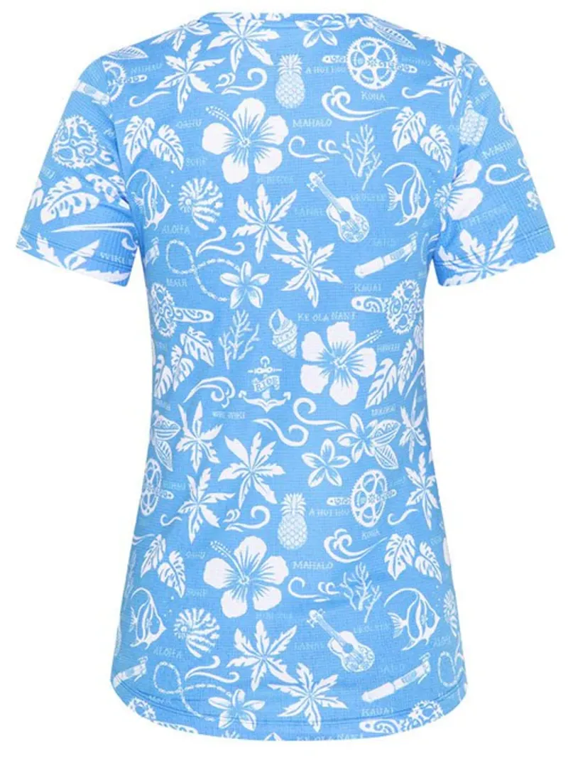 Cycology Women's Hawaii Technical Tee Blue-1