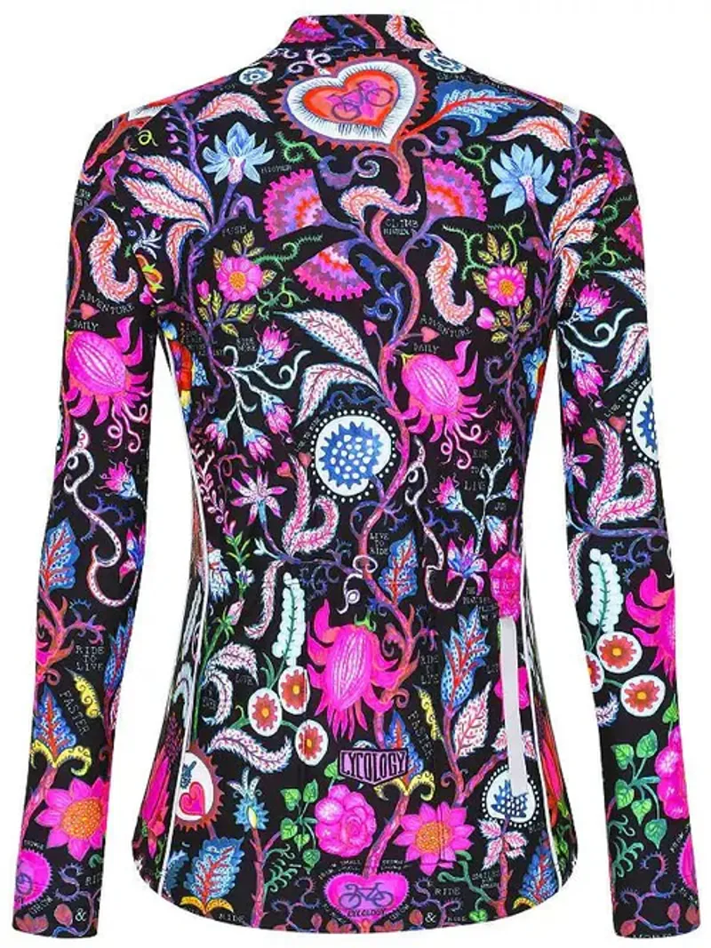 Cycology Women's Secret Garden L/S Jersey Black-1
