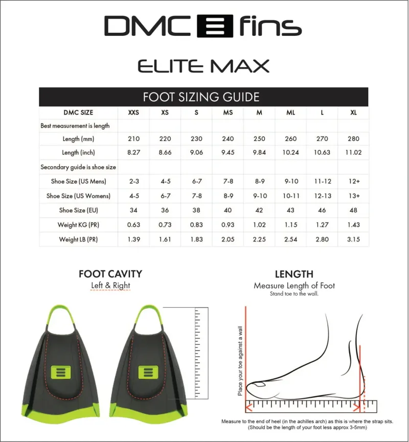 Speedo DMC Elite Max Fin Blue/Charcoal-2