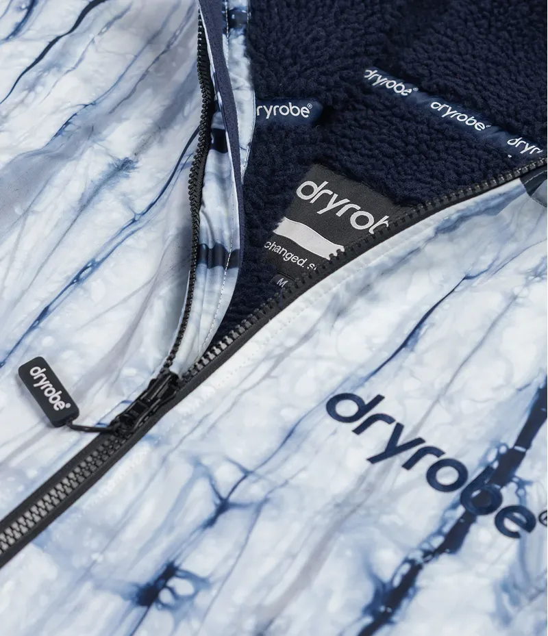 Dryrobe Adult Advance L/S  Changing Robe Extra Large Contrast Batik/Blue-5
