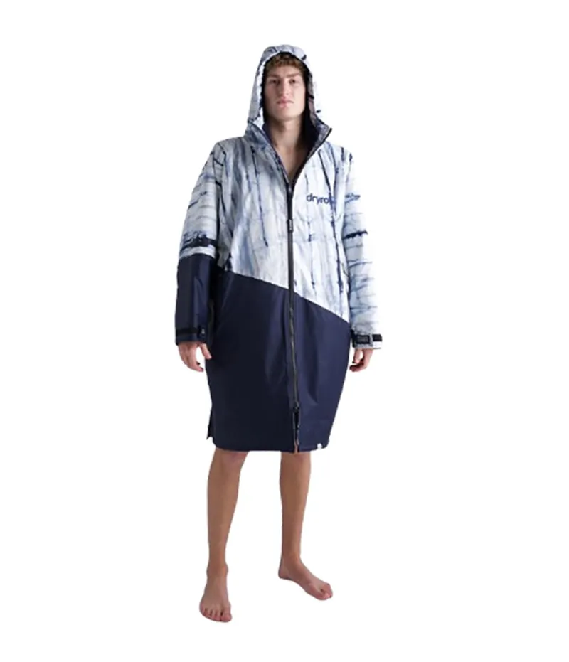 Dryrobe Adult Advance L/S  Changing Robe Large Contrast Batik/Blue-1