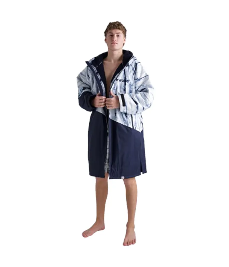 Dryrobe Adult Advance L/S  Changing Robe Large Contrast Batik/Blue