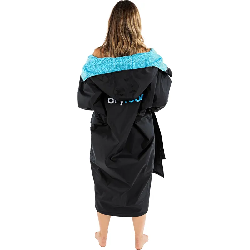 Dryrobe Adult Advance L/S Changing Robe XS Black/Blue-2
