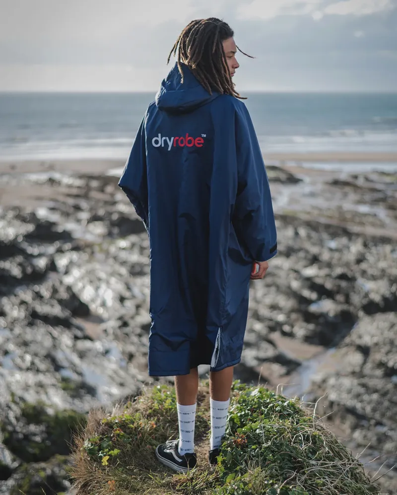 Dryrobe Adults Advance Changing Robe L/S X Small Navy/Grey-4