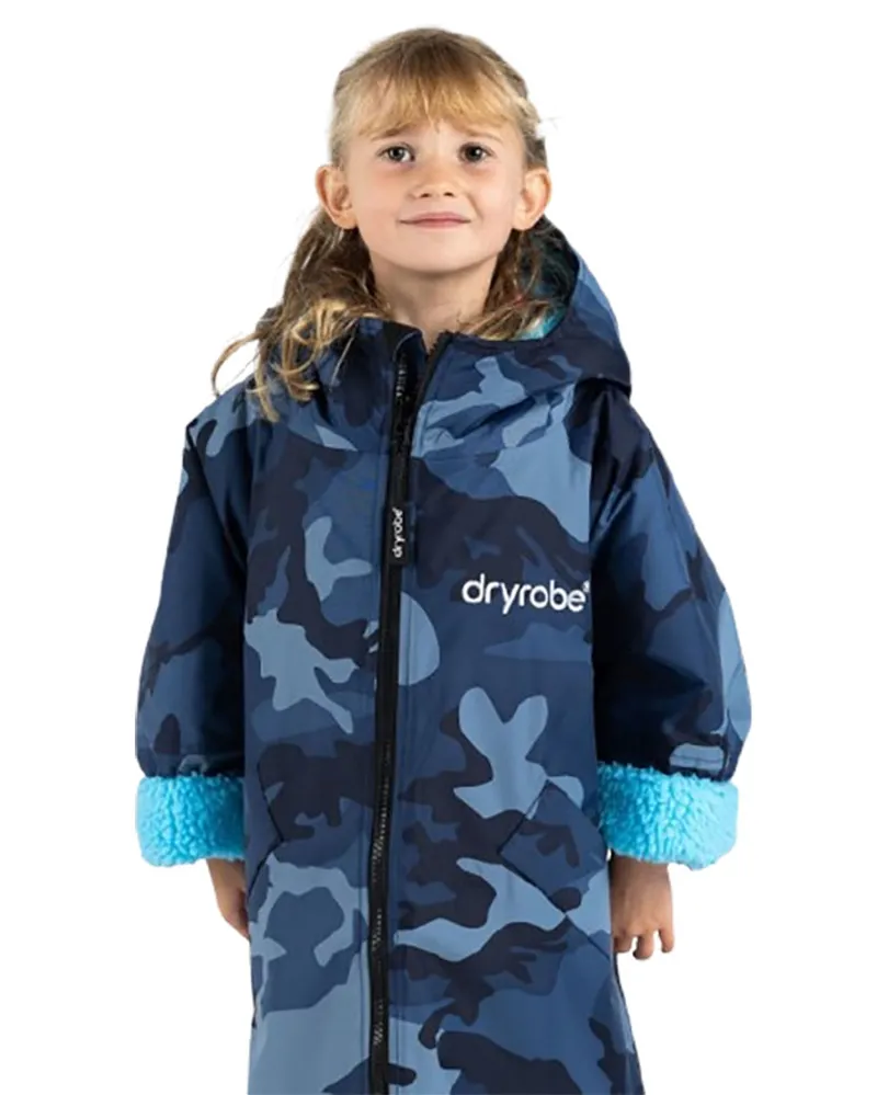 Dryrobe Advance Kids L/S 10-13 Blue Camo/Blue-2