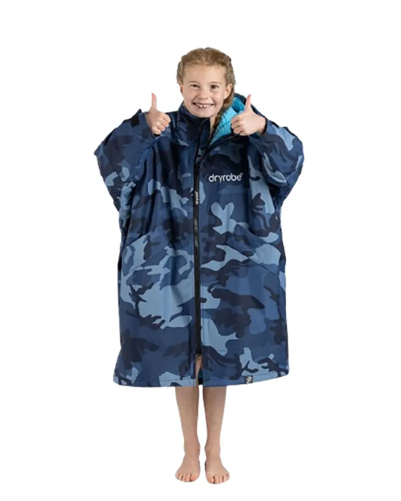 Dryrobe Advance Kids L/S 10-13 Blue Camo/Blue-1