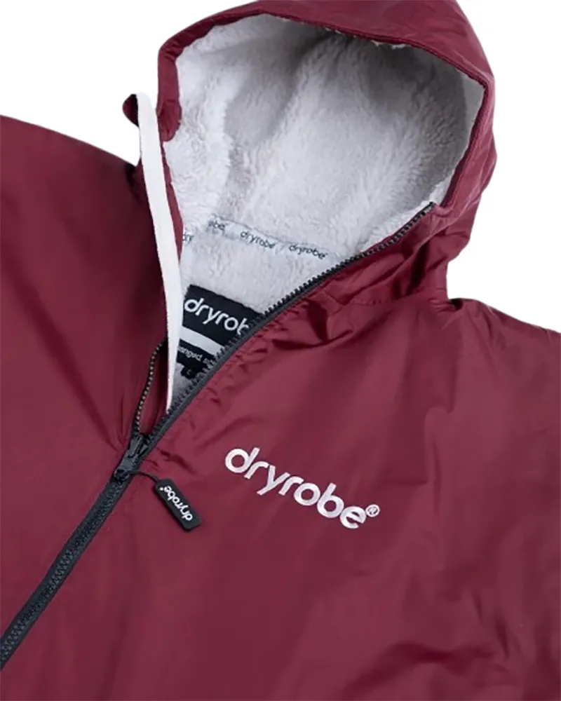 Dryrobe Advance L/S Changing Robe Large Burgundy/Silver Grey-10
