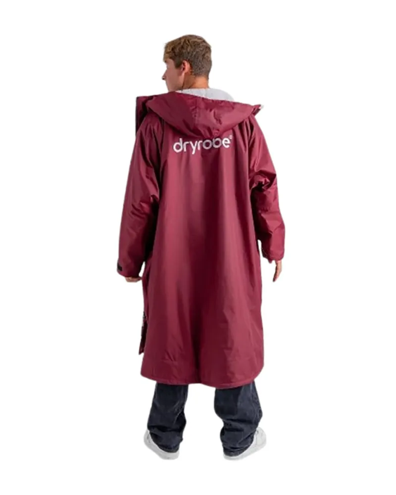 Dryrobe Advance L/S Changing Robe Large Burgundy/Silver Grey-7
