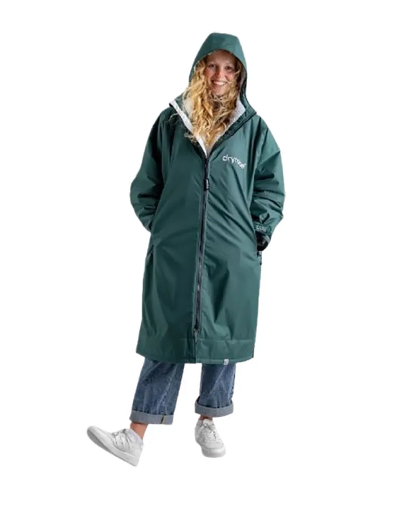 Dryrobe Advance L/S Changing Robe Large Dark Green/Nimbus Cloud-5