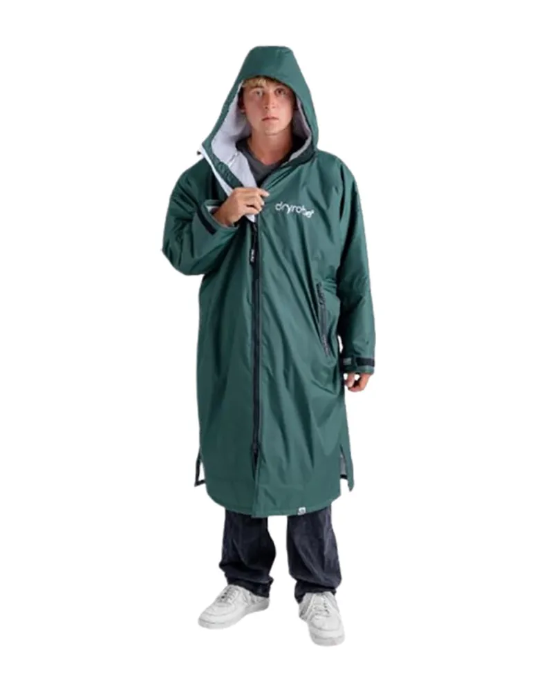 Dryrobe Advance L/S Changing Robe Large Dark Green/Nimbus Cloud-1