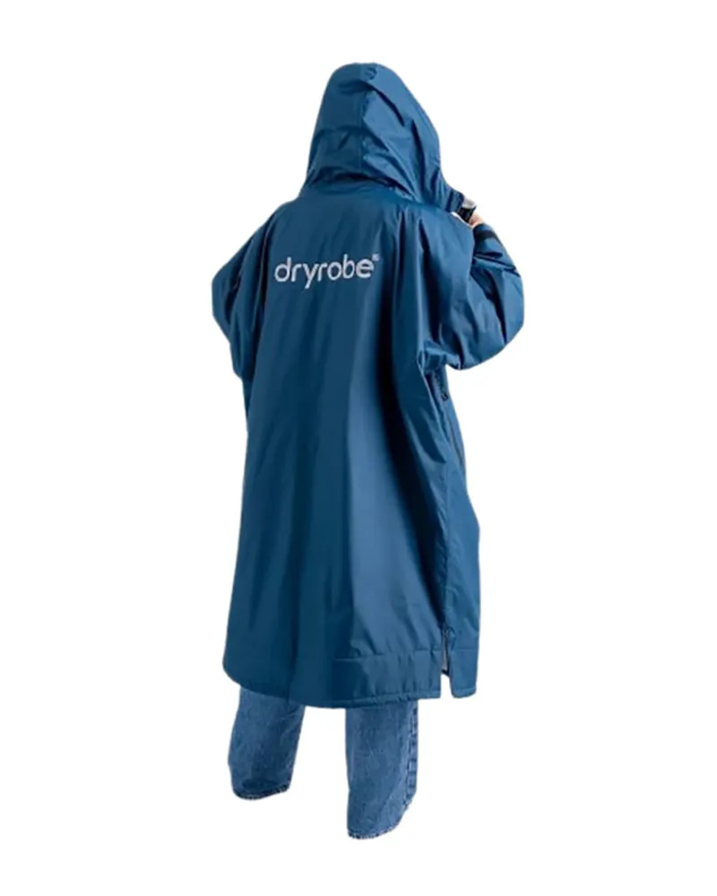 Dryrobe Advance L/S Changing Robe Large Deep Sea Blue/Sand Camo-3