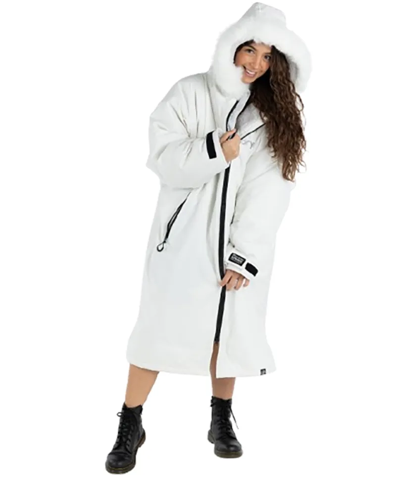 Dryrobe Advance Long Sleeve Change Robe Medium Alpine White/Grey-1