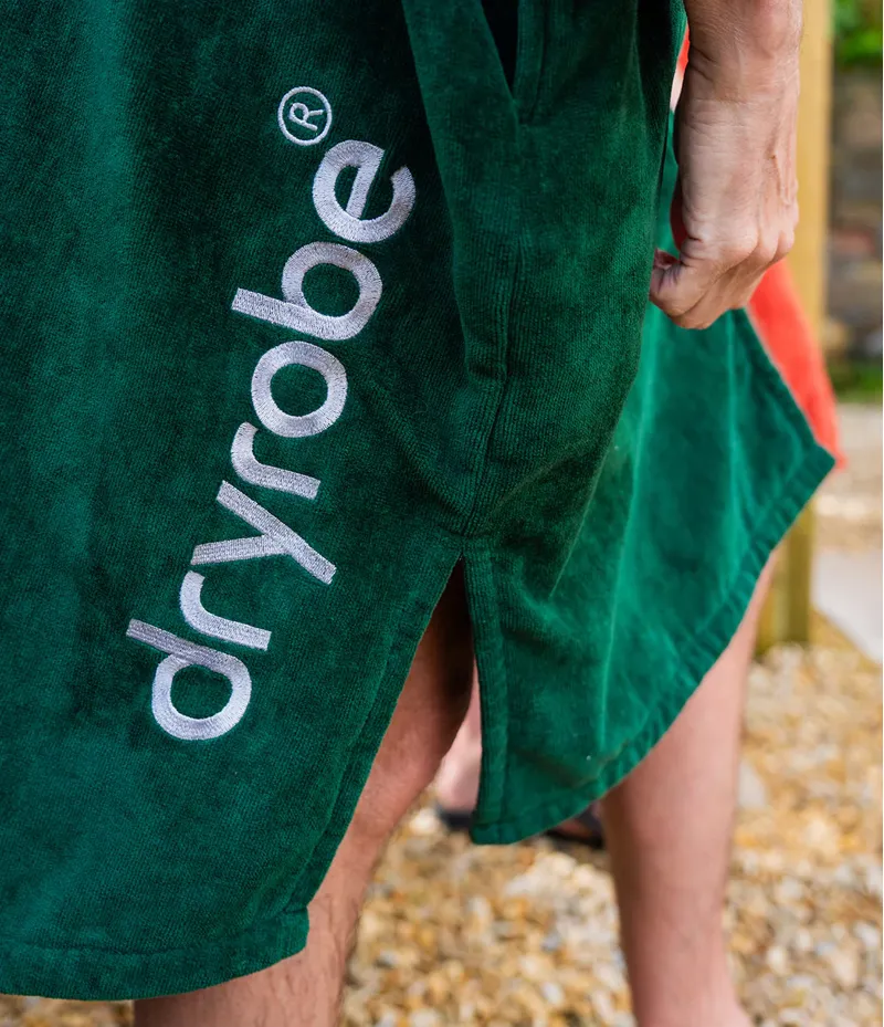 Dryrobe Full-Zip Organic Towel Changing Robe Sycamore Green-5