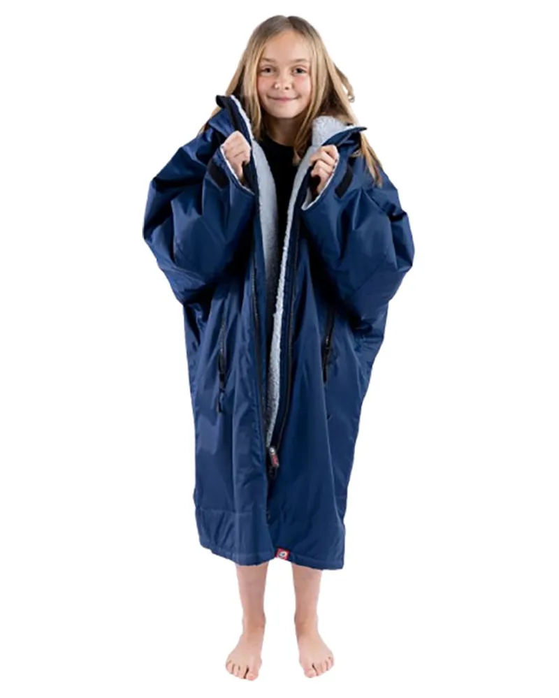 Dryrobe Kids Advance Changing Robe L/S 5-9 Navy/Grey-2