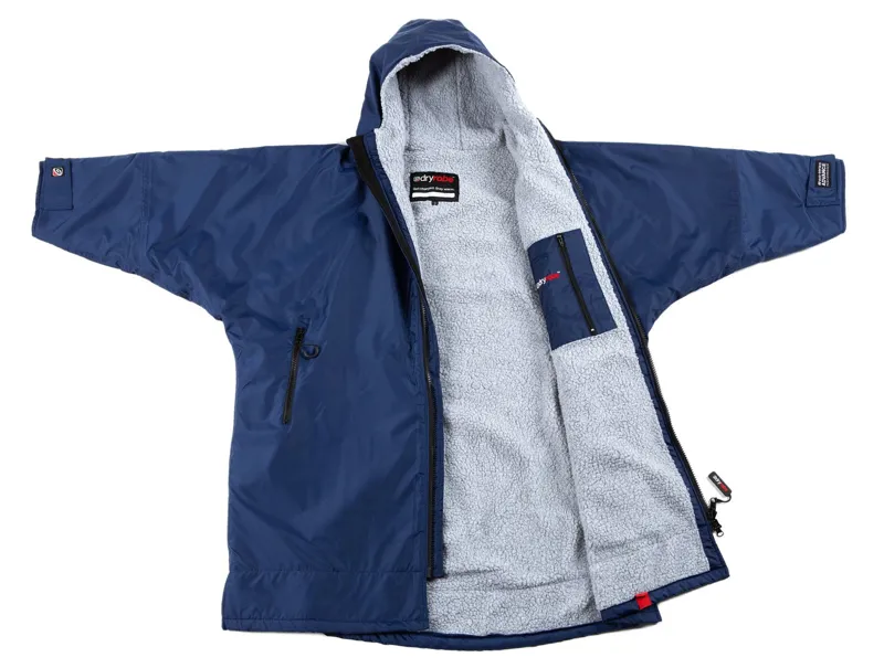 Dryrobe Kids Advance Changing Robe L/S 5-9 Navy/Grey