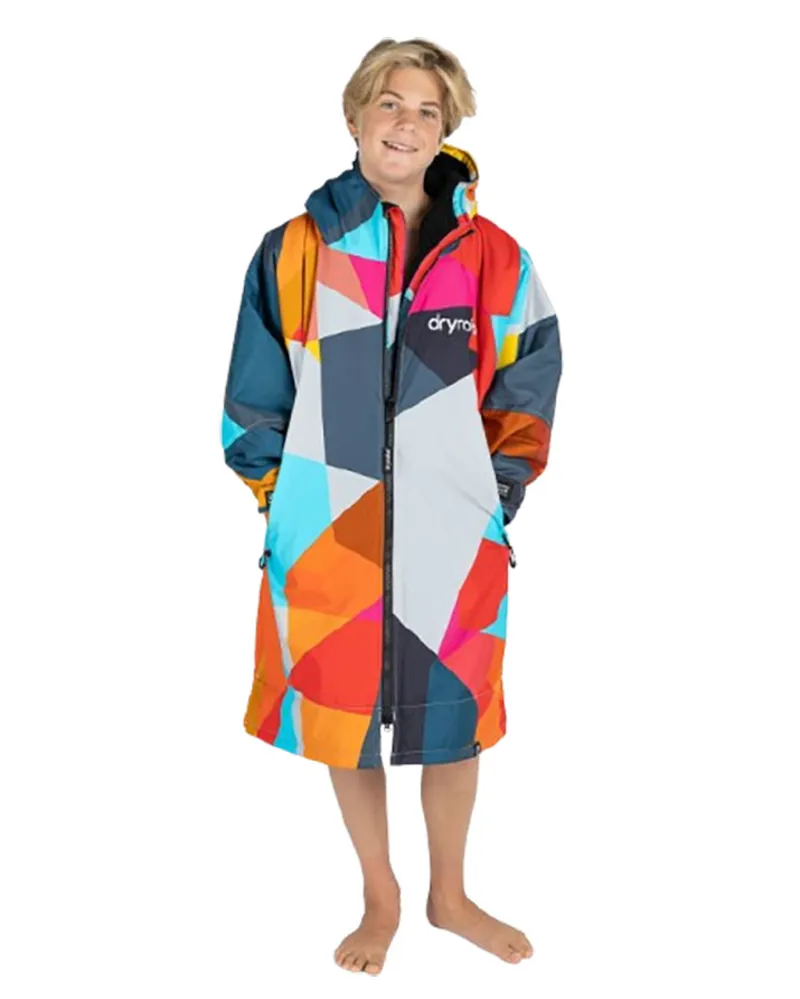 Dryrobe Kids Advance Long Sleeve V3 10-13 Abstract Print-1