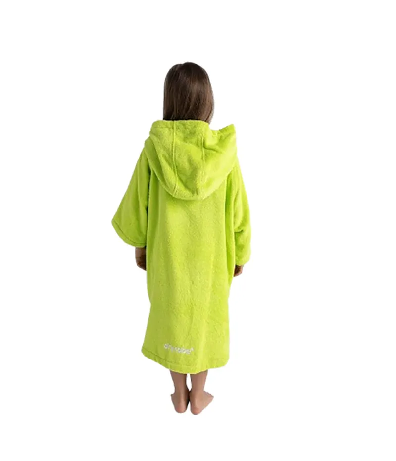 Dryrobe Kids Organic Towel Robe Poncho Lime Green-1