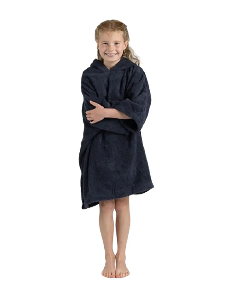 Dryrobe Kids Organic Towel Robe Poncho Navy-1