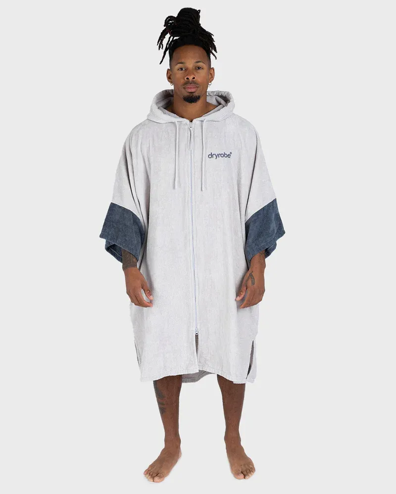 Dryrobe Full-Zip Organic Towel Changing Robe Nimbus Cloud