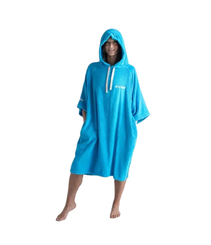 Dryrobe Organic Poncho Towel Robe 2026 Blue-4