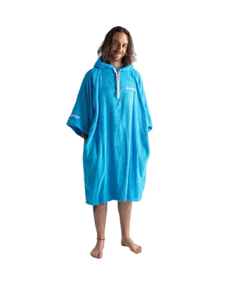 Dryrobe Organic Poncho Towel Robe 2026 Blue