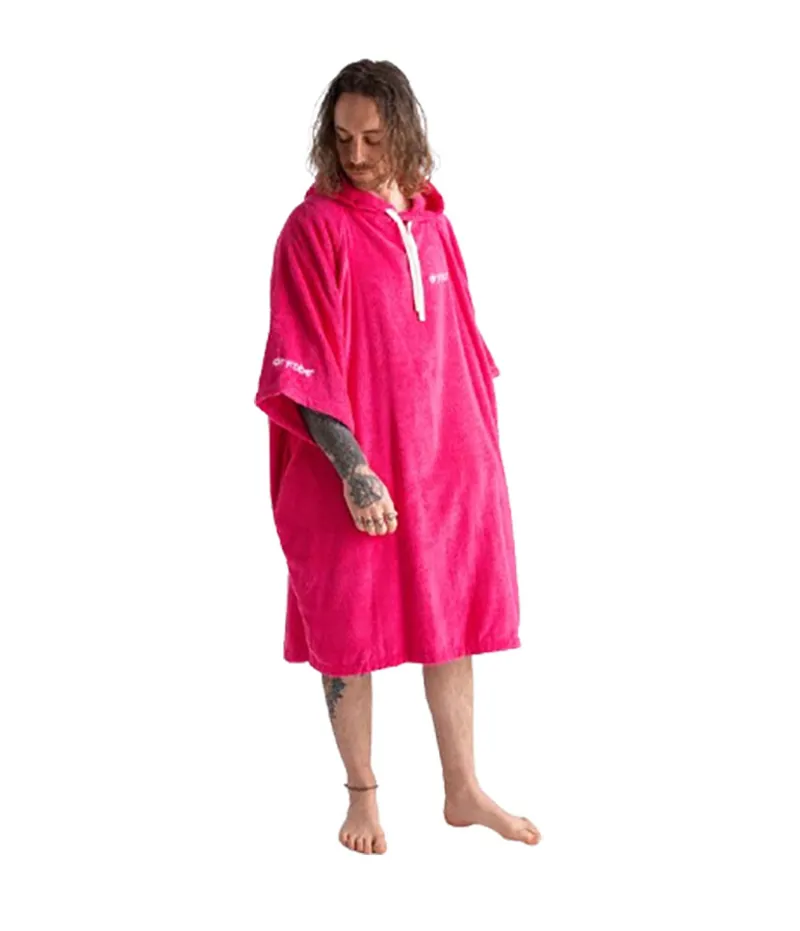 Dryrobe Organic Poncho Towel Robe 2026 Hot Pink