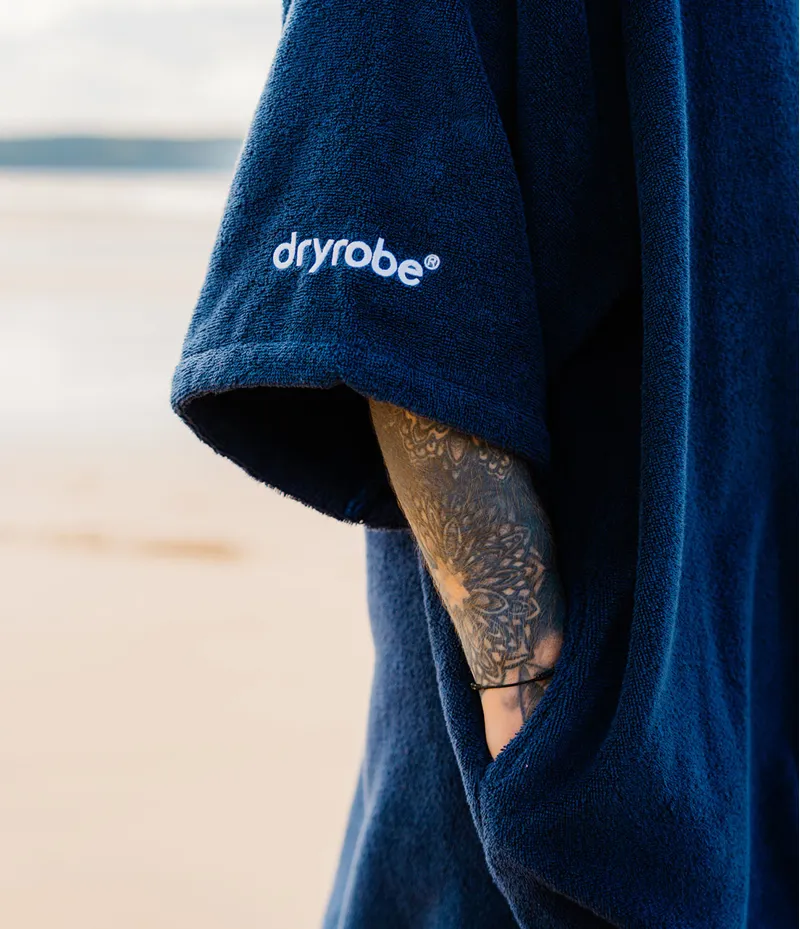 Dryrobe Organic Poncho Towel Robe 2026 Navy-7