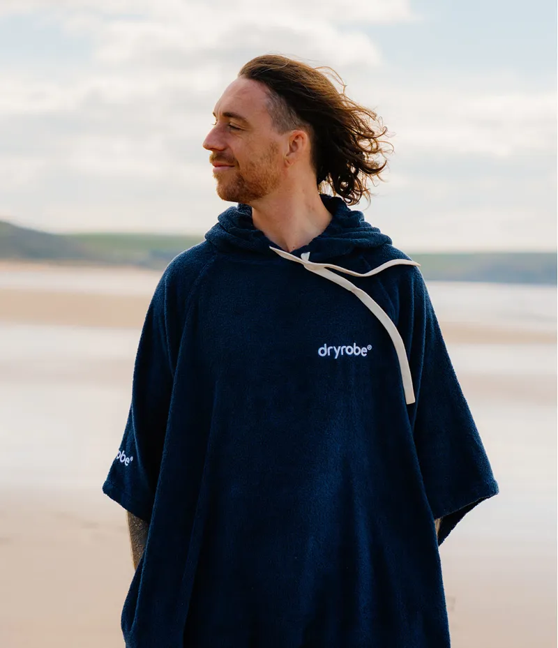 Dryrobe Organic Poncho Towel Robe 2026 Navy-6
